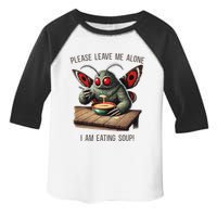 Mothman Cryptozoology Funny Cryptid Mothman Eating Soup Toddler Fine Jersey T-Shirt