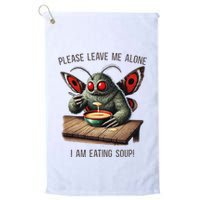 Mothman Cryptozoology Funny Cryptid Mothman Eating Soup Golf Towel
