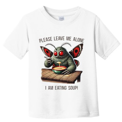 Mothman Cryptozoology Funny Cryptid Mothman Eating Soup Toddler T-Shirt