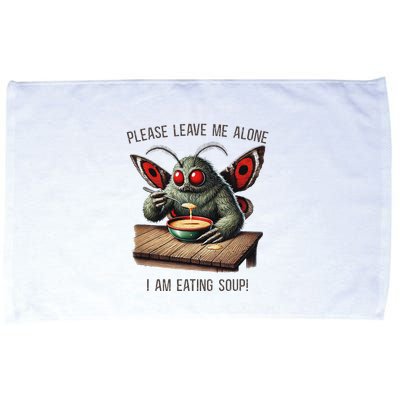 Mothman Cryptozoology Funny Cryptid Mothman Eating Soup Microfiber Hand Towel