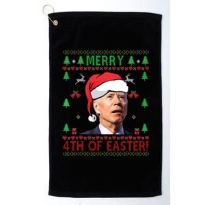 Merry Christmas Funny Joe Biden Happy 4th Of July Ugly Xmas Platinum Collection Golf Towel