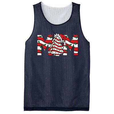 Mom Christmas Family Tree Cake Matching Holiday Mesh Reversible Basketball Jersey Tank