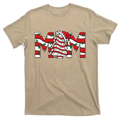 Mom Christmas Family Tree Cake Matching Holiday T-Shirt