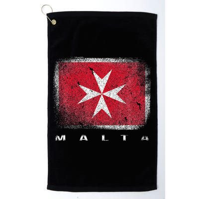 Maltese Cross Flag Malta Love Gift Souvenir Golf Towel