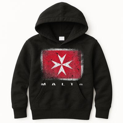 Maltese Cross Flag Malta Love Gift Souvenir Kids Hoodie