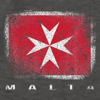 Maltese Cross Flag Malta Love Gift Souvenir Vector Backpack