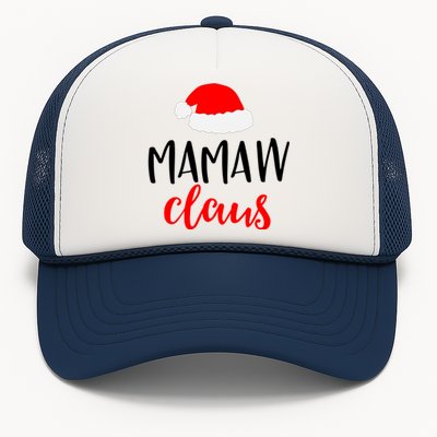 Mamaw Claus Funny Gift Funny Christmas Pajamas Pjs Grandma Gift Trucker Hat