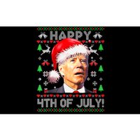 Merry Christmas Funny Joe Biden Happy 4th Of July Ugly Xmas Bumper Sticker