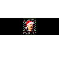 Merry Christmas Funny Joe Biden Happy 4th Of July Ugly Xmas Bumper Sticker