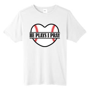 Mom Cute Funny He Plays I Pray Tall Fusion ChromaSoft Performance T-Shirt