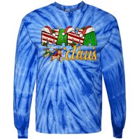 Mama Claus Family Matching Christmas Pajama Xmas Santa Hat Great Gift Tie-Dye Long Sleeve Shirt