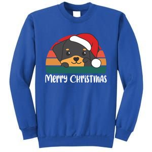 Merry Christmas Funny Rottweiler Christmas Gift Sweatshirt