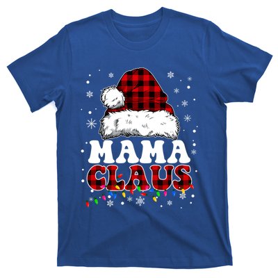 Mama Claus Funny Santa Claus Matching Family Pajamas Funny Gift T-Shirt