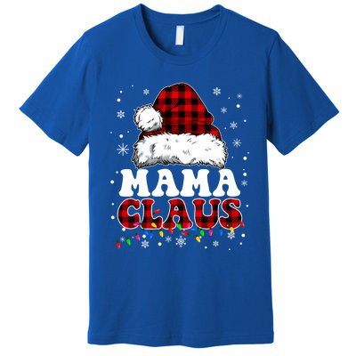 Mama Claus Funny Santa Claus Matching Family Pajamas Funny Gift Premium T-Shirt