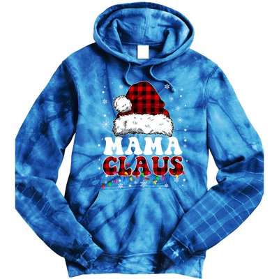 Mama Claus Funny Santa Claus Matching Family Pajamas Funny Gift Tie Dye Hoodie