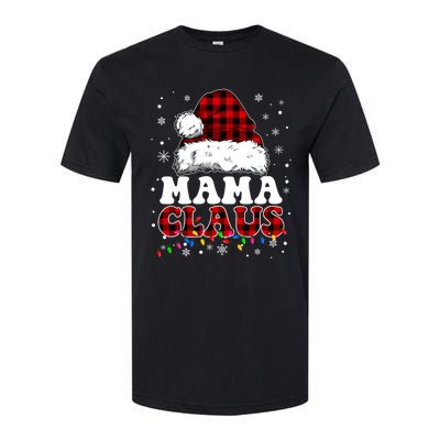 Mama Claus Funny Santa Claus Matching Family Pajamas Funny Gift Softstyle CVC T-Shirt