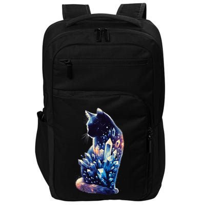 Mystical Cat Fusion Beautiful Celestial Unique Impact Tech Backpack