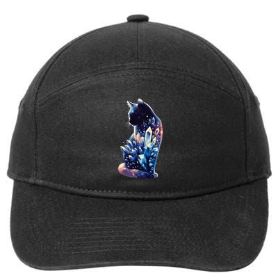 Mystical Cat Fusion Beautiful Celestial Unique 7-Panel Snapback Hat