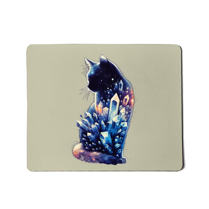 Mystical Cat Fusion Beautiful Celestial Unique Mousepad
