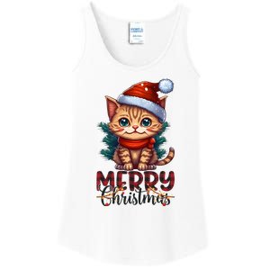 Merry Catmas Funny Cat Mom Cat Dad Christmas Cat Ladies Essential Tank