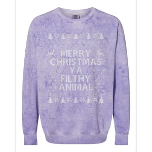 Merry Christmas filthy Xmas animal awesome shirt gift Colorblast Crewneck Sweatshirt