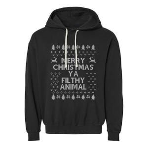 Merry Christmas filthy Xmas animal awesome shirt gift Garment-Dyed Fleece Hoodie