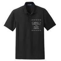 Merry Christmas filthy Xmas animal awesome shirt gift Dry Zone Grid Polo