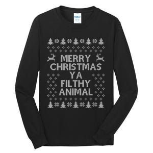 Merry Christmas filthy Xmas animal awesome shirt gift Tall Long Sleeve T-Shirt