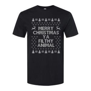 Merry Christmas filthy Xmas animal awesome shirt gift Softstyle CVC T-Shirt