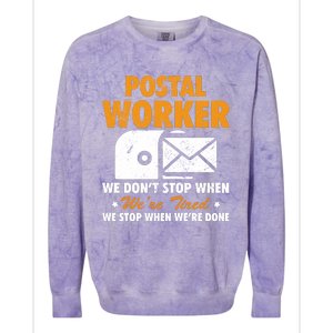 Mail Carrier Funny Gift Postal Worker S Mailman Gift Colorblast Crewneck Sweatshirt