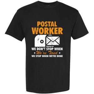 Mail Carrier Funny Gift Postal Worker S Mailman Gift Garment-Dyed Heavyweight T-Shirt