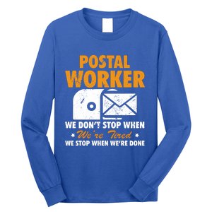 Mail Carrier Funny Gift Postal Worker S Mailman Gift Long Sleeve Shirt