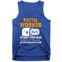 Mail Carrier Funny Gift Postal Worker S Mailman Gift Tank Top