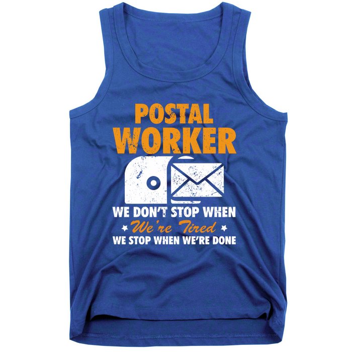 Mail Carrier Funny Gift Postal Worker S Mailman Gift Tank Top