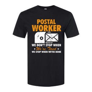 Mail Carrier Funny Gift Postal Worker S Mailman Gift Softstyle CVC T-Shirt