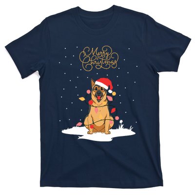 Merry Christmas Funny Xmas Christmas German Shepherd T-Shirt