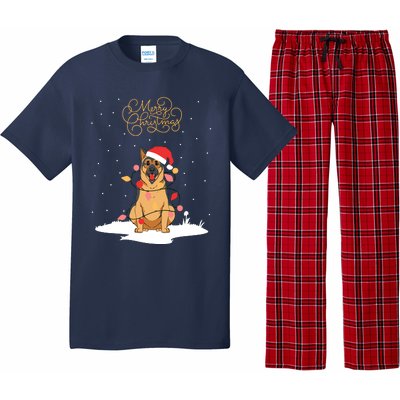 Merry Christmas Funny Xmas Christmas German Shepherd Pajama Set