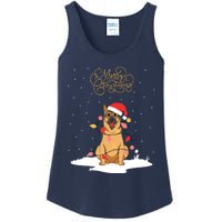 Merry Christmas Funny Xmas Christmas German Shepherd Ladies Essential Tank