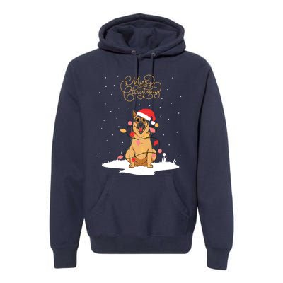 Merry Christmas Funny Xmas Christmas German Shepherd Premium Hoodie