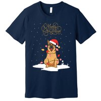 Merry Christmas Funny Xmas Christmas German Shepherd Premium T-Shirt