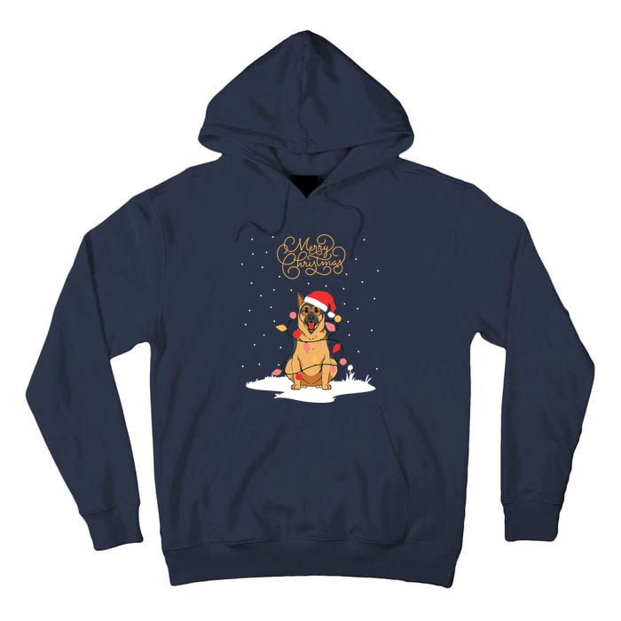 Merry Christmas Funny Xmas Christmas German Shepherd Tall Hoodie