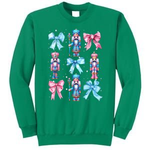 Merry Christmas Funny Nutcracker Coquette Bow Pin.K Gift Sweatshirt