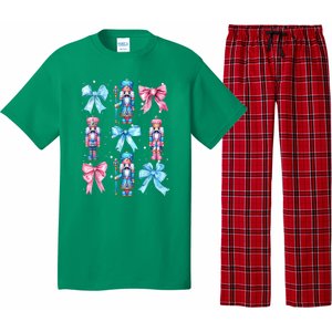 Merry Christmas Funny Nutcracker Coquette Bow Pin.K Gift Pajama Set