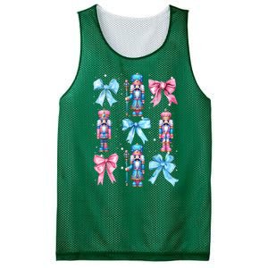 Merry Christmas Funny Nutcracker Coquette Bow Pin.K Gift Mesh Reversible Basketball Jersey Tank