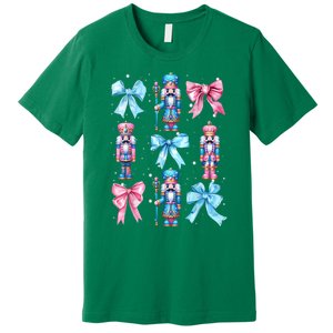 Merry Christmas Funny Nutcracker Coquette Bow Pin.K Gift Premium T-Shirt