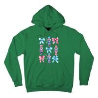 Merry Christmas Funny Nutcracker Coquette Bow Pin.K Gift Tall Hoodie