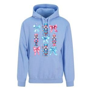 Merry Christmas Funny Nutcracker Coquette Bow Pin.K Gift Unisex Surf Hoodie