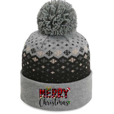 Merry Christmas Festive Cute Holiday The Baniff Cuffed Pom Beanie