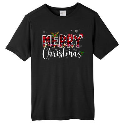 Merry Christmas Festive Cute Holiday Tall Fusion ChromaSoft Performance T-Shirt