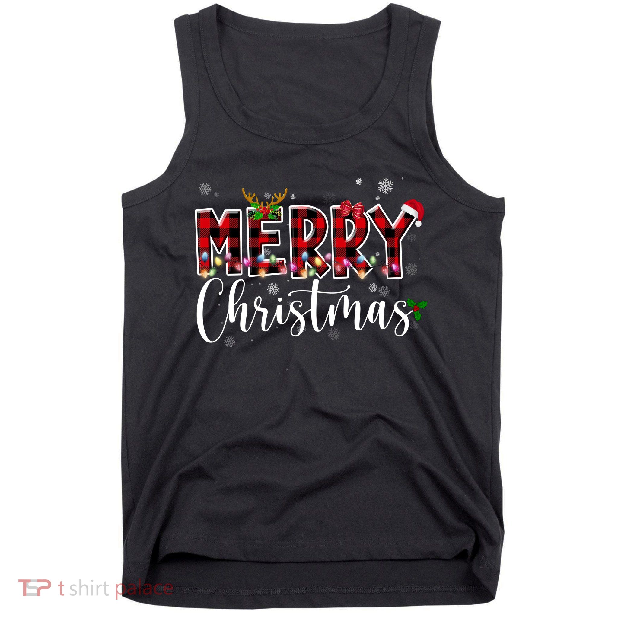 Merry Christmas Festive Cute Holiday Tank Top